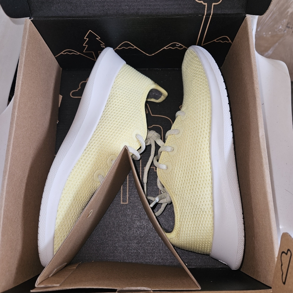 Yellow Knit Sneakers